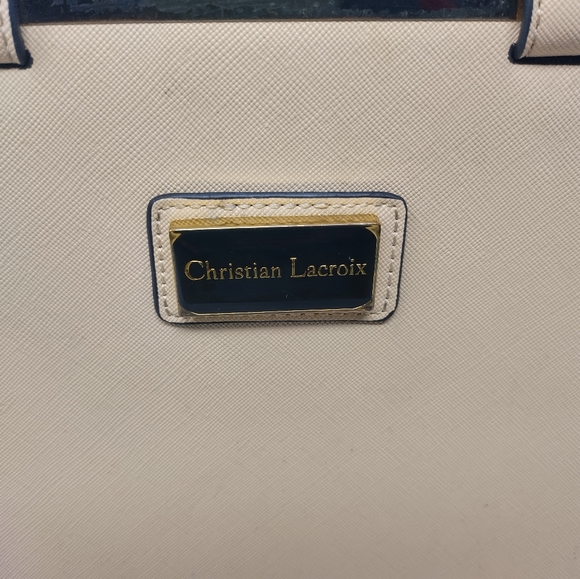 90’s VINTAGE Christian LaCroix Saffanio Leather Tote Bag. Quiet Luxury. - Picture 6 of 8